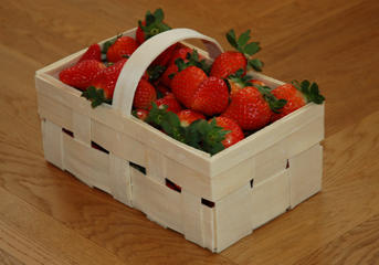 Tölle Handelskontor Holzspankörbchen Erdbeeren