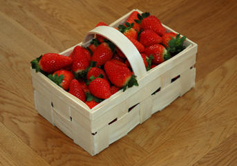 Tölle Handelskontor Holzspankörbchen Erdbeeren