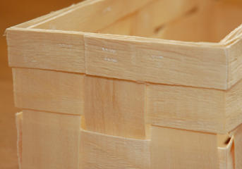 Tölle Handelskontor Holzspankörbchen Baumwollfaden